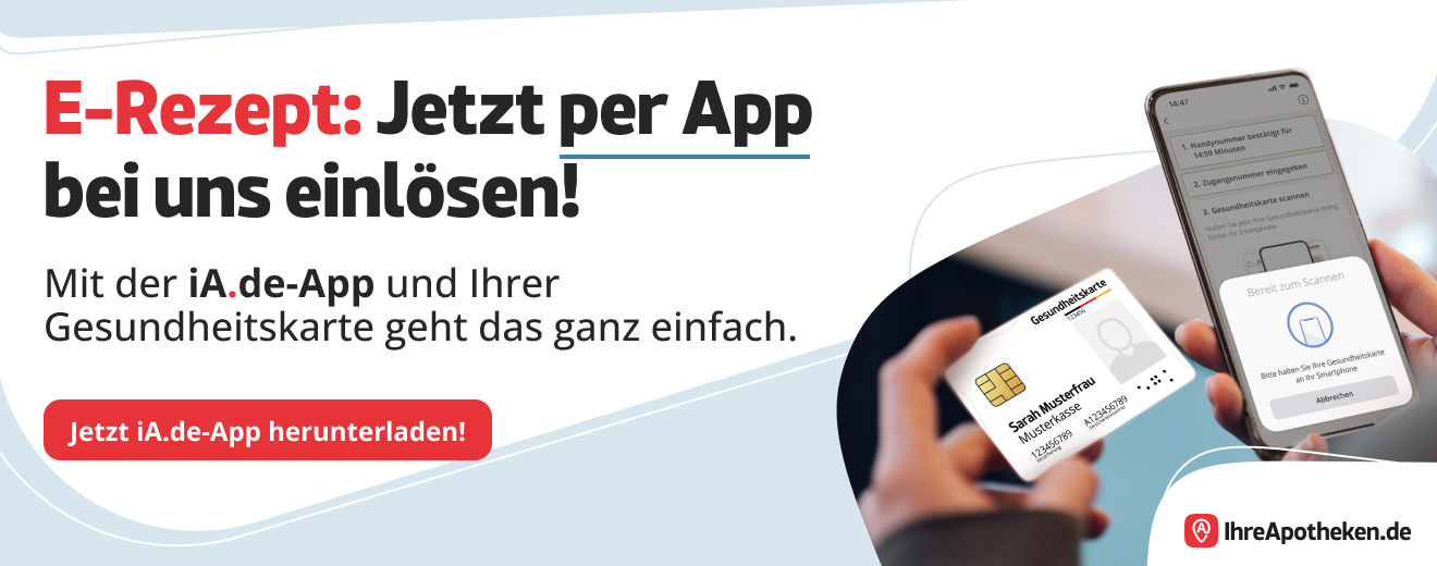 Jetzt Ihr E-Rezept per Smartphone bei uns einlösen!